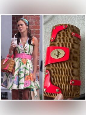 Kate Spade Wicker Clutch Alt Blair Waldorf bag